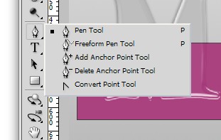 انتخاب ابزار Add Anchor Point Tool در فتوشاپ