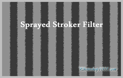 اعمال فیلتر sprayed strokes در فتوشاپ